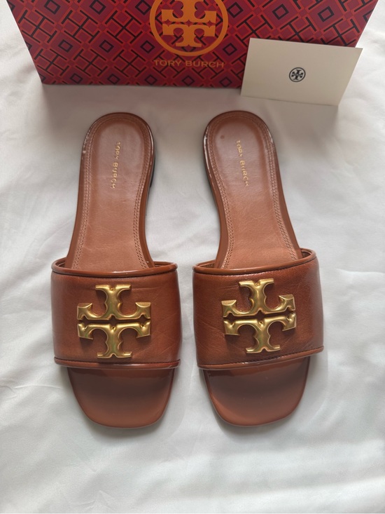 Tory Burch Shoes - Tory Burch Brown Eleonor Slide Sandals